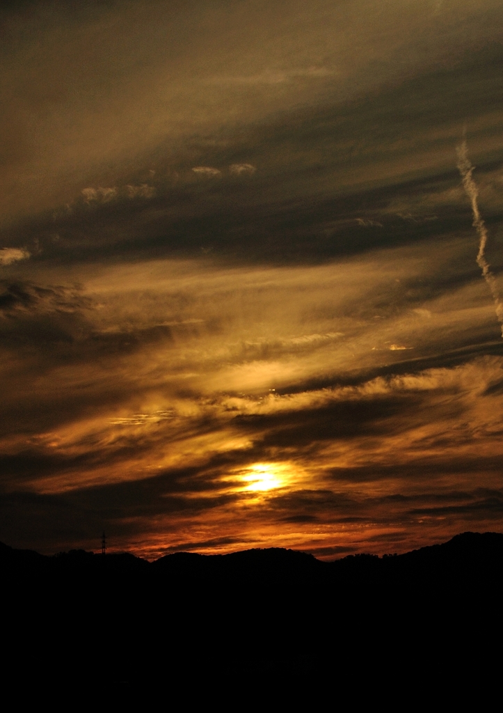 夕日