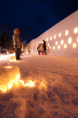 雪灯籠の夜