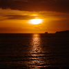 田辺湾の夕暮れ