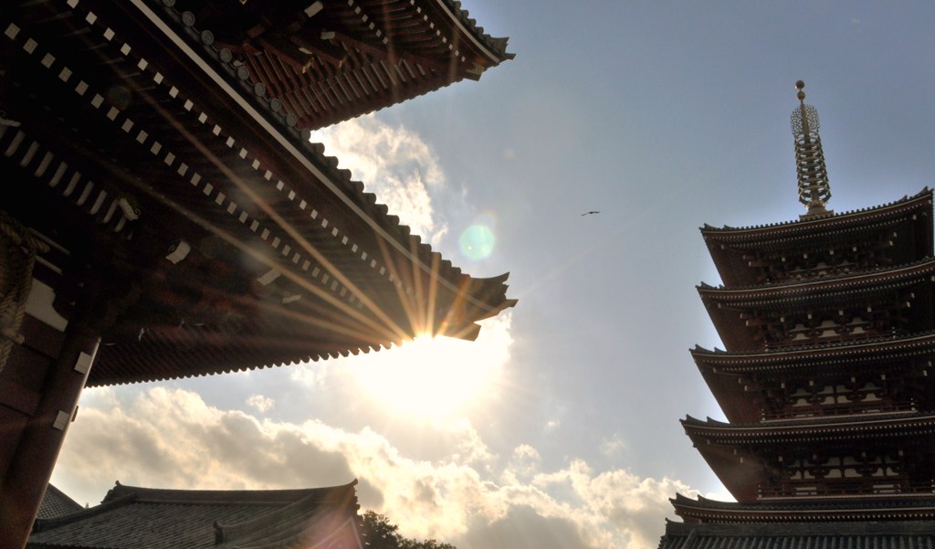 太陽と寺