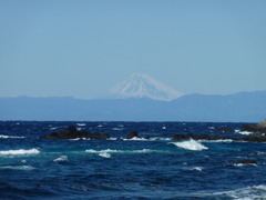 遠島から見る富士山