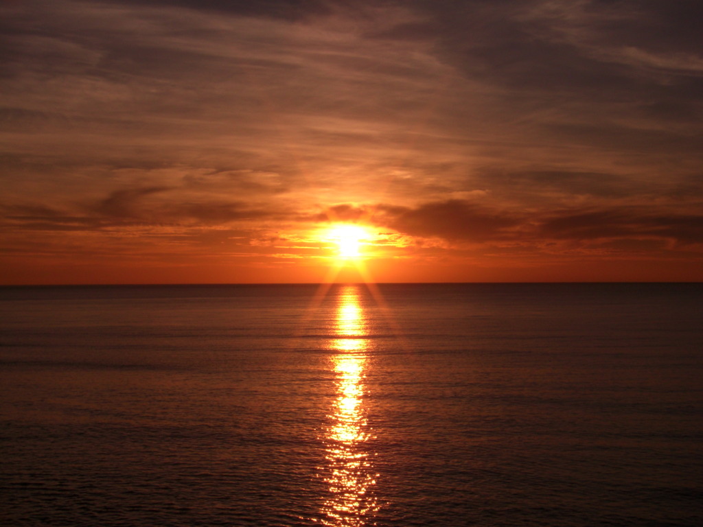日本海の夕日