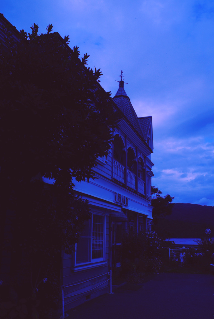 異人館の夕暮れ
