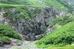 中岳温泉手前のゴルジュ