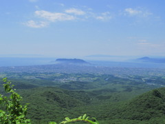 蝦夷松山から函館市内を望む