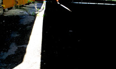 一条の光が窮屈そうに伸びていた。