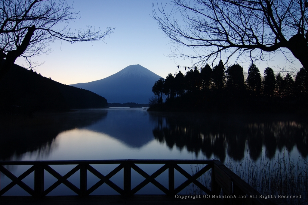 田貫湖のまったりした朝