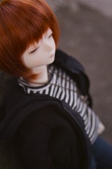 「久々のお外だね」