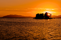 宍道湖の夕日