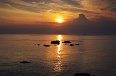 倉橋島の夕日