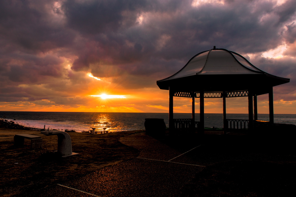 角島の夕日