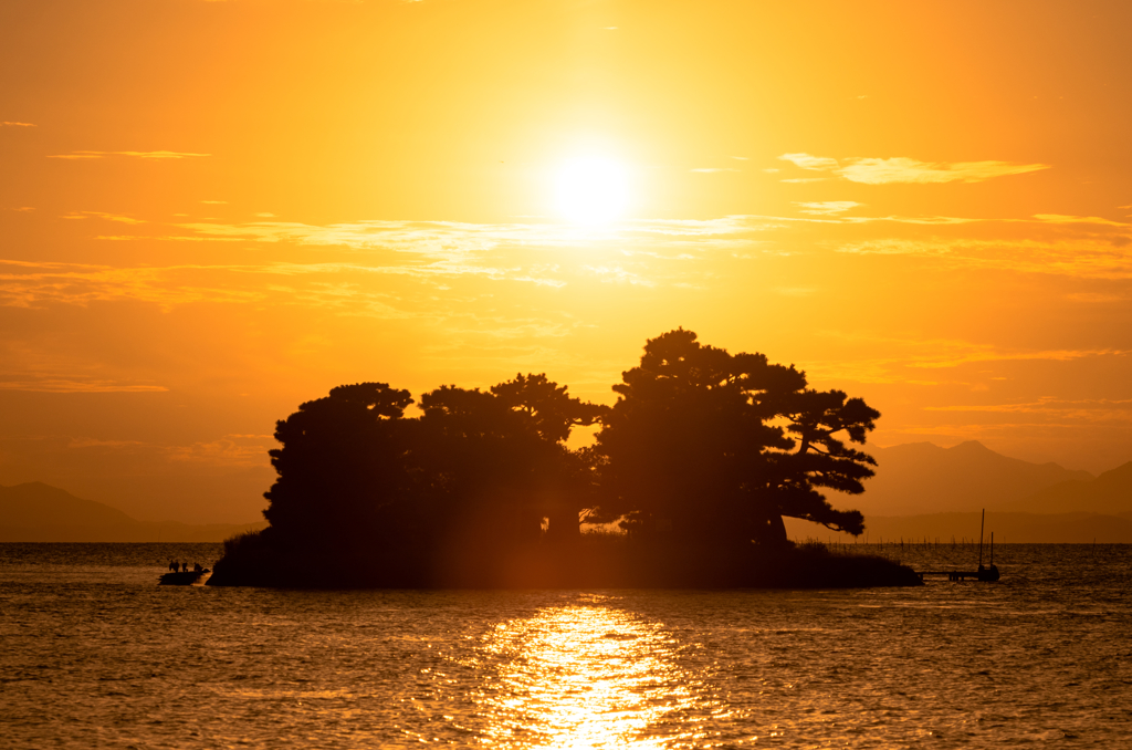 宍道湖の夕日