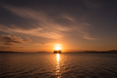 宍道湖の夕日