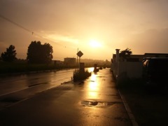 雨上がりの光