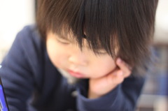 背伸び