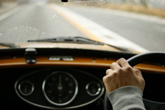 雨の日ドライブ