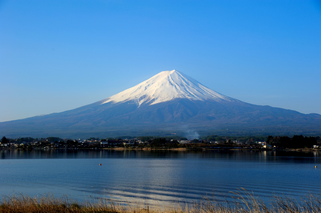 河口湖にて