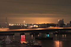 夜の名古屋港