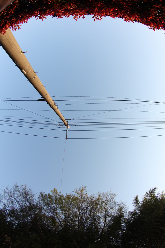 電線のある風景 5