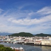 沼津漁港と沼津アルプス