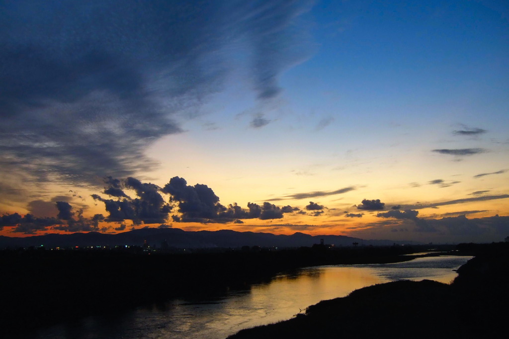 九頭竜の夕暮れ