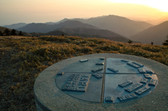 剣山　夕日