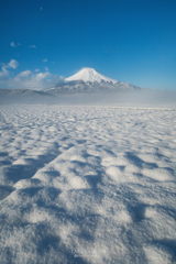 忍野の雪景色