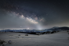 冬の丘から望む宇宙