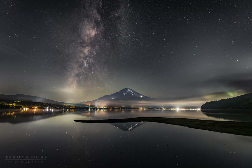 夏富士の夜