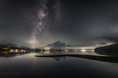 夏富士の夜