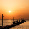 夕暮れ桟橋