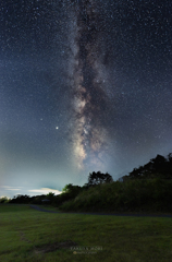 高原で見た星空