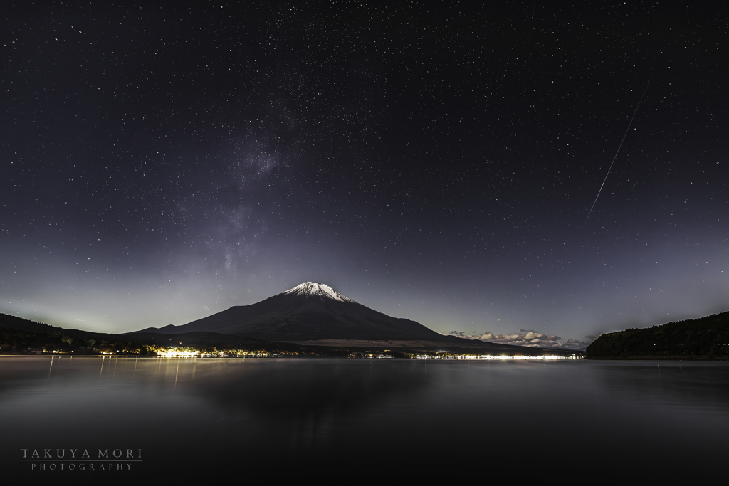 月夜の流星