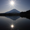 精進湖からの富士山