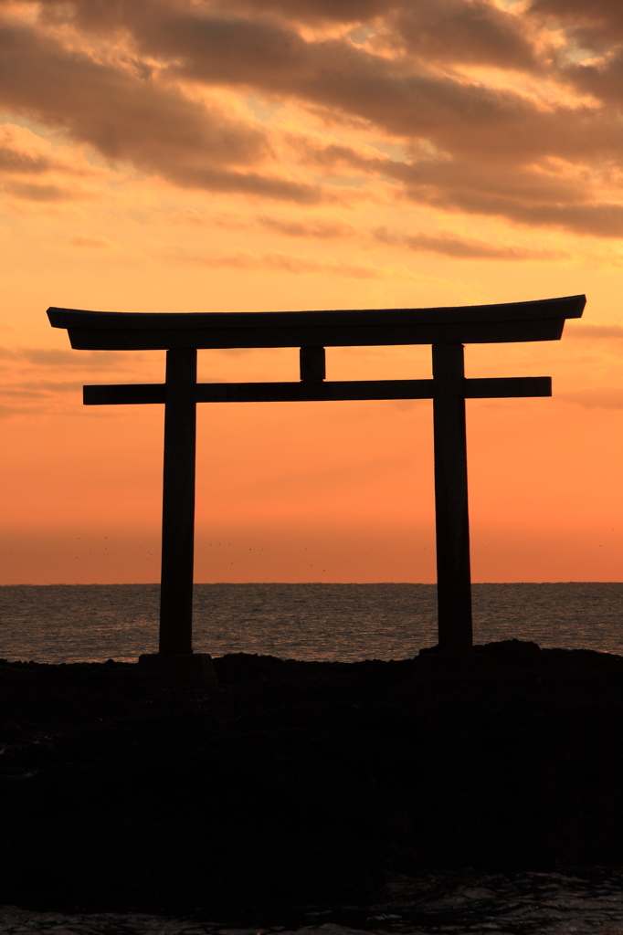 朝の大洗海岸