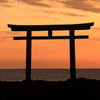朝の大洗海岸