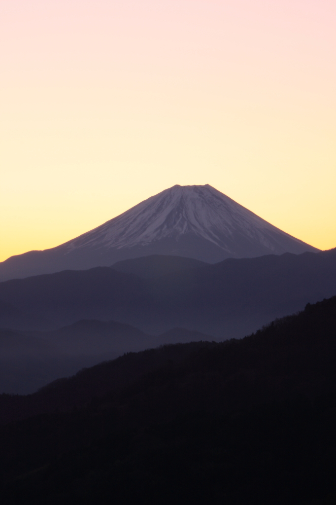 上高下からの富士山