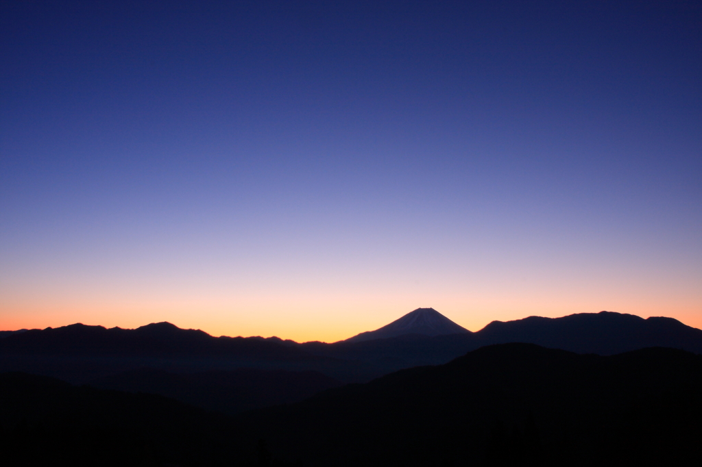 上高下からの富士山