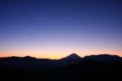 上高下からの富士山