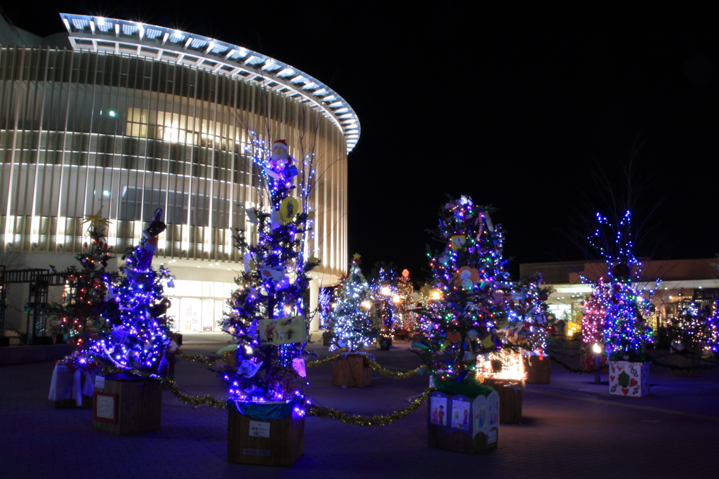 つくば百本のクリスマスツリー