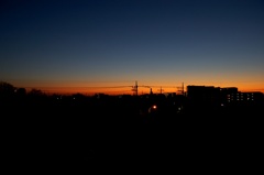 夜明け前に。