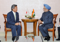 2008年10月22日シン・インド首相往訪表敬