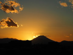 夕焼け富士山②