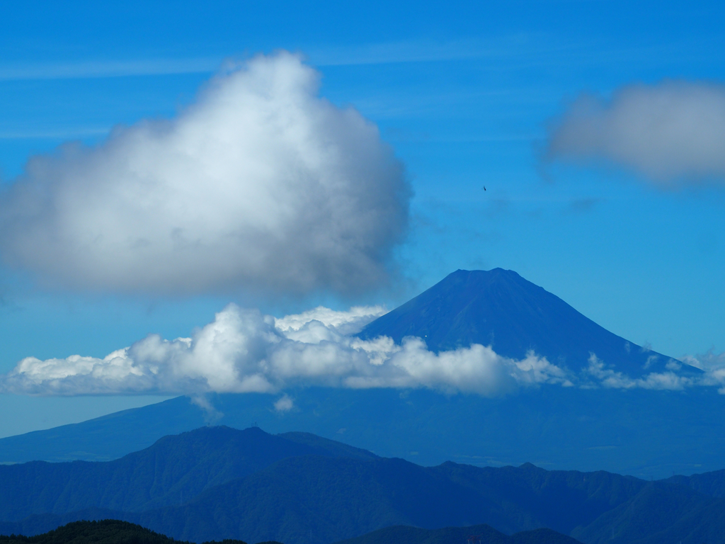 富士山と雲