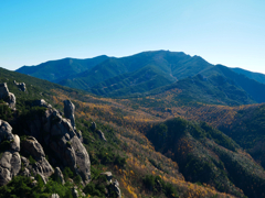 瑞牆山から望む金峰山