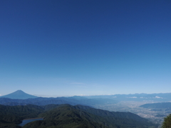 富士山と甲府盆地