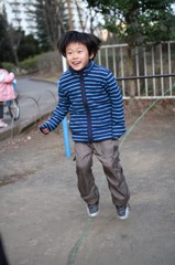 縄跳びでフッサフサ