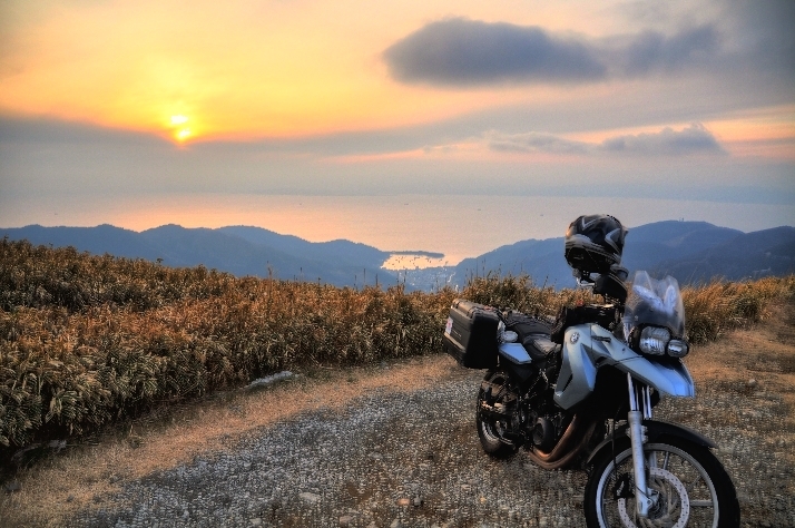 達磨山からの夕日