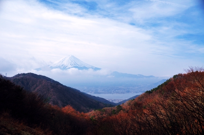 御坂峠にて