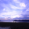 秋空と琵琶湖